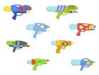 平坦的水枪载体