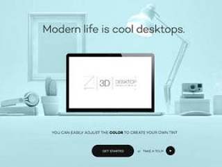Psd 3D桌面Web展示Vol1