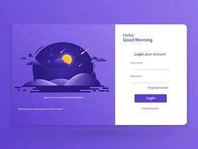 着陆页登录表单模板设计