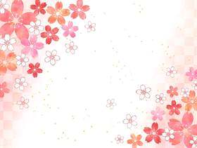 樱桃粉彩_粉红色_对角线背景1657