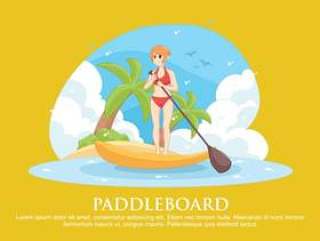 Paddleboard矢量图