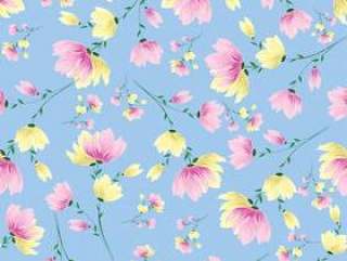 无缝的鲜花背景。