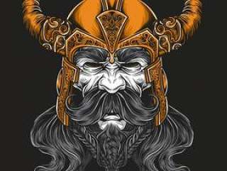 Viking king vector