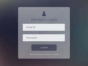 现代登录表单ui为网站和应用程序设计