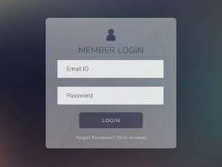 现代登录表单ui为网站和应用程序设计