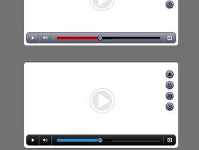 视频播放器PSD分层素材
