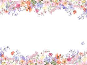 花框架159 - 各种花的花框架框架