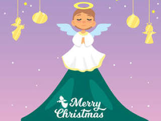 圣诞树上的天使