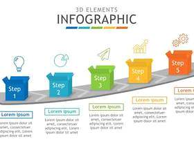 事务的Infographic模板