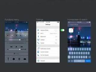 【ios7系列素材1】iOS 7的GUI PSD