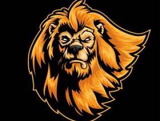 狮子头徽标吉祥物
