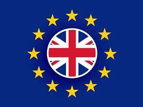 英国国旗在欧盟旗帜内