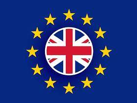 英国国旗在欧盟旗帜内