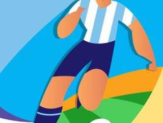 阿根廷世界杯足球运动员图