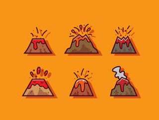 火山图标矢量