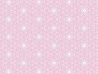 粉红色的花线条图案背景