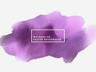 紫色抽象水彩污渍