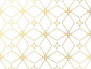 抽象的几何金色图案背景。无缝的金巴