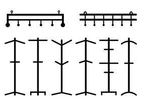衣架和大衣立场载体