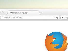 新的Firefox浏览器Psd Mockup
