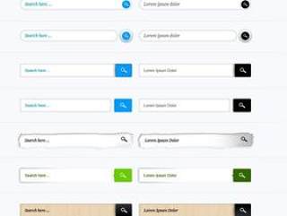 多款搜索框—psd分层素材