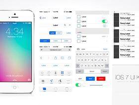 ios7第一版UI设计PSD分层