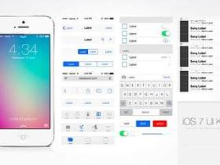 ios7第一版UI设计PSD分层