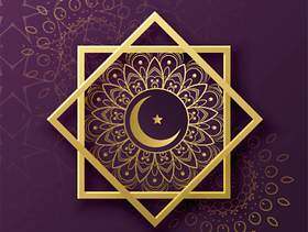 伊斯兰教的象征装饰与eid节日新月