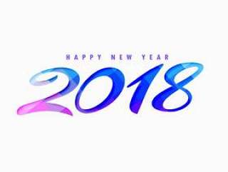 创意新年快乐2018年设计