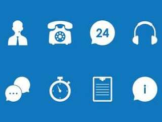 呼叫中心图标集