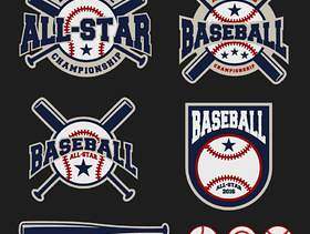 棒球徽章标志设计对于标志