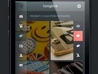 Longlive iPhone App UI Kit Psd