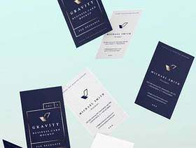 Gravity Psd B-Cards Mock-Up Vol4