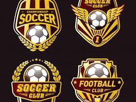 足球徽标设计模板集