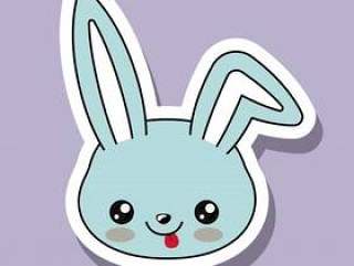 兔子字符卡哇伊风格