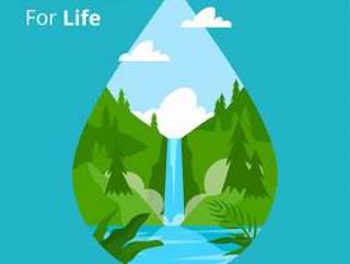 保存水为生活矢量