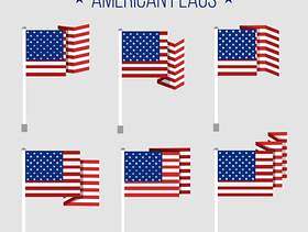 美国国旗矢量