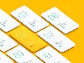自由简约的手机模型 Free Minimalistic Phone Mockups