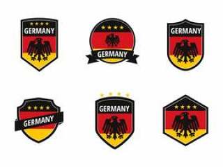 德国足球补丁矢量