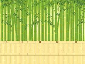 真正的竹林背景材料与竹墙