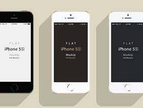 iPhone 5S Psd平面设计模拟