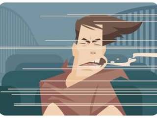 过山车尖叫矢量