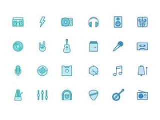 Musicons – Free PSD music icons EXCLUSIVE