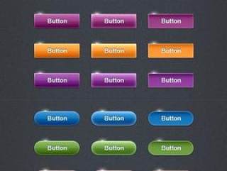 精致网页按键图标psd分层素材