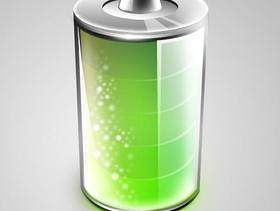 高质感，超精细的PSD分层绿色电池素材