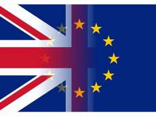 英国和欧盟旗帜合并
