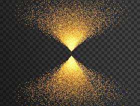 金闪闪发光点的传染媒介光线影响点