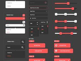 free_awesome_flat_ui_kit_with_psd