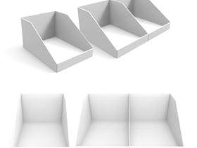 多角度空白展示盒PSD文件