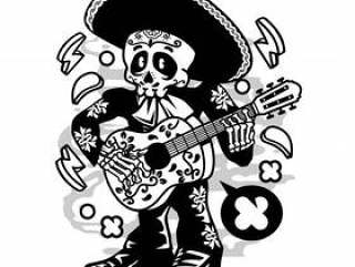 墨西哥流浪歌手卡通